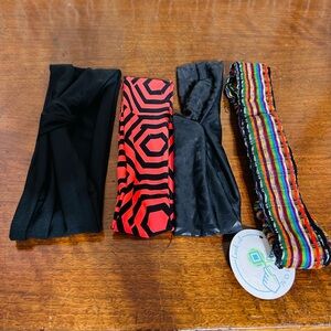 4 Piece Head Hair Band Lot Assorted